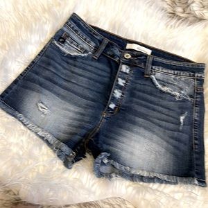 KanCan Distressed Jean Shorts- SZ 28